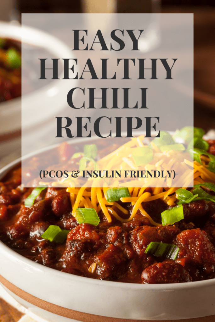 easy health chili recipe pcos and insulin friendly photo